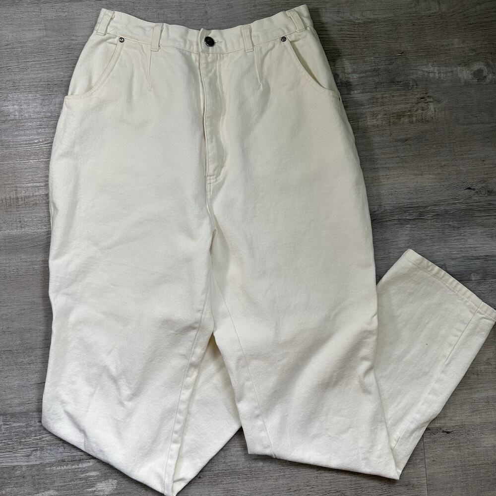 Seattle Blues Vintage Light Yellow High Waisted Mom Jean Women's Size 14